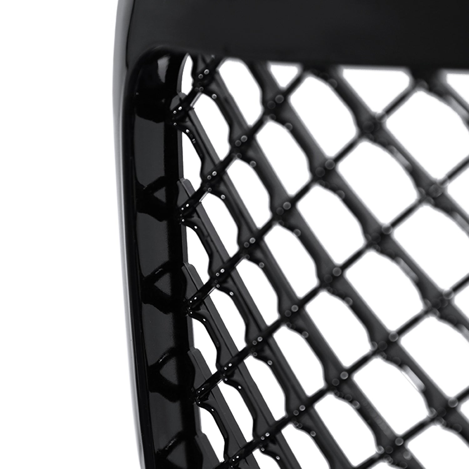 1999-2004 Ford F-250/F-350/Excursion Glossy Black ABS Mesh Grille