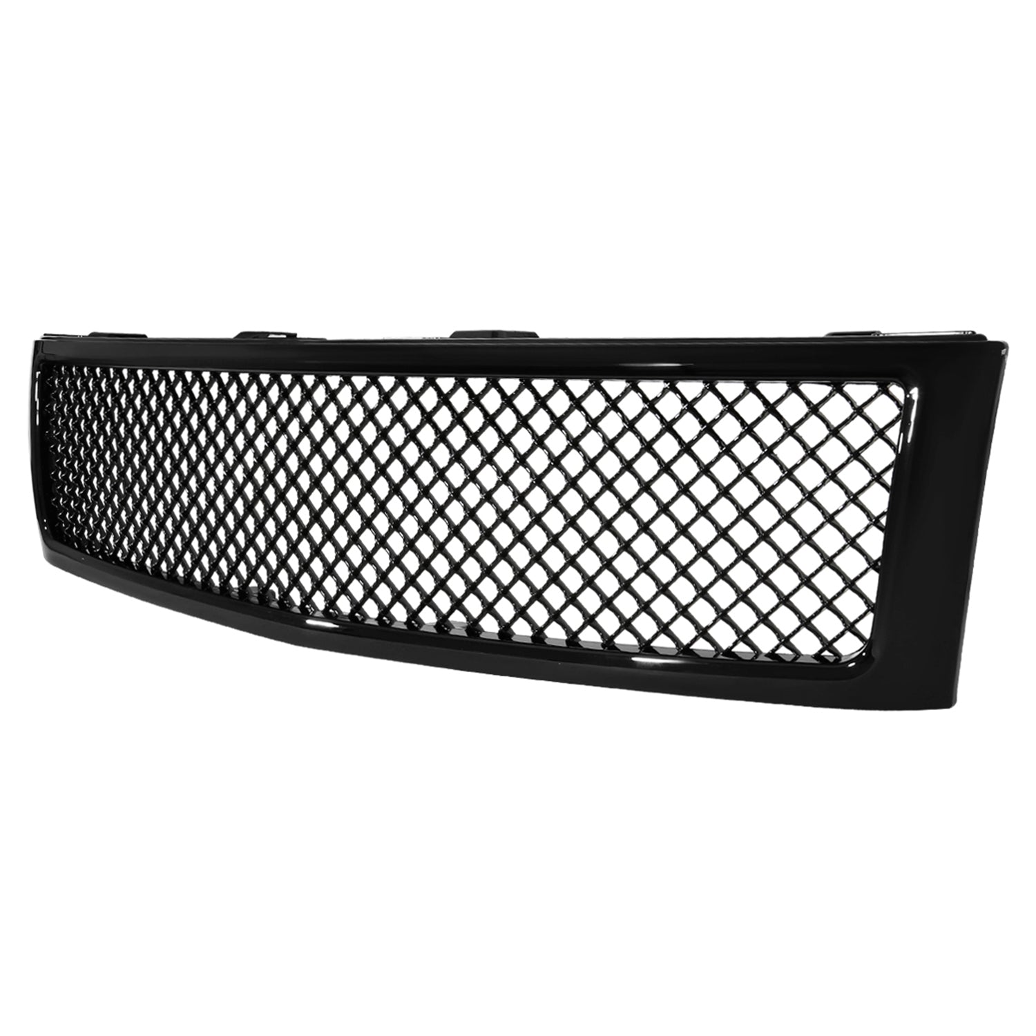 2007-2013 Chevrolet Silverado 1500 Glossy Black ABS Honeycomb Mesh Grille