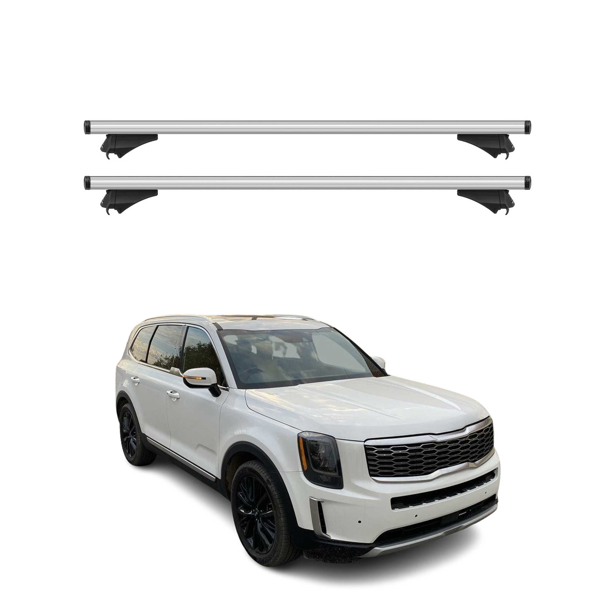 2020-2025 Kia Telluride 1.gen Roof Rack Cross Bars Silver