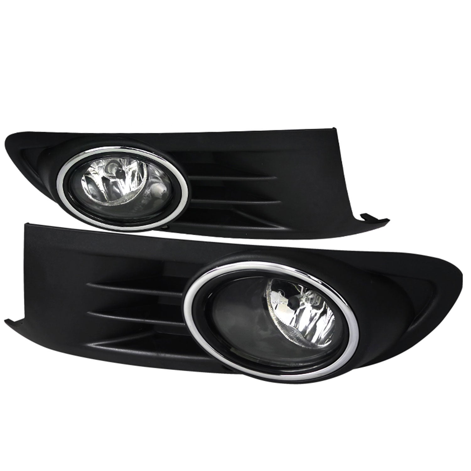 2010-2014 VW Jetta/Golf Mk6 TDI/TSI 12V/55W 9006 Fog Lights Kit Chrome/Clear
