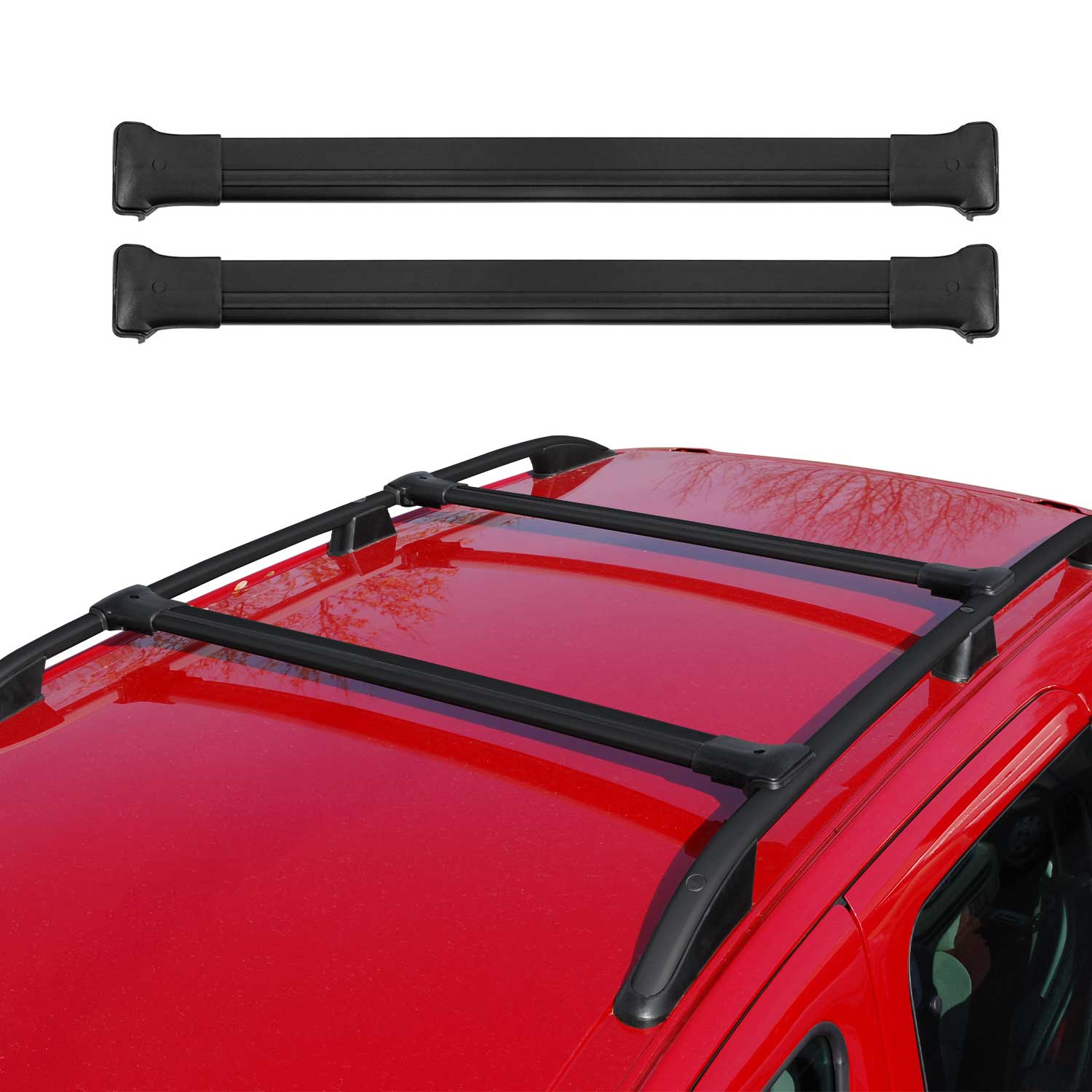 2005-2012 Nissan Pathfinder Roof Rack Cross Bars Black