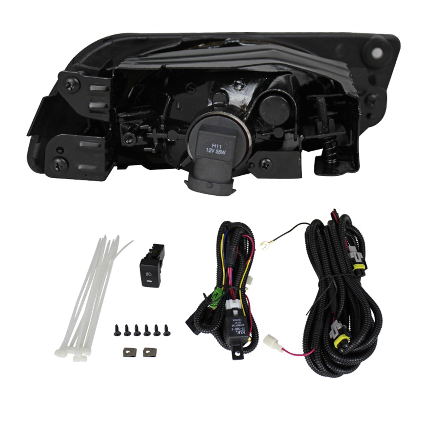 2012 Honda Civic Sedan H11 Fog Lights Kit Chrome Housing/Clear Lens