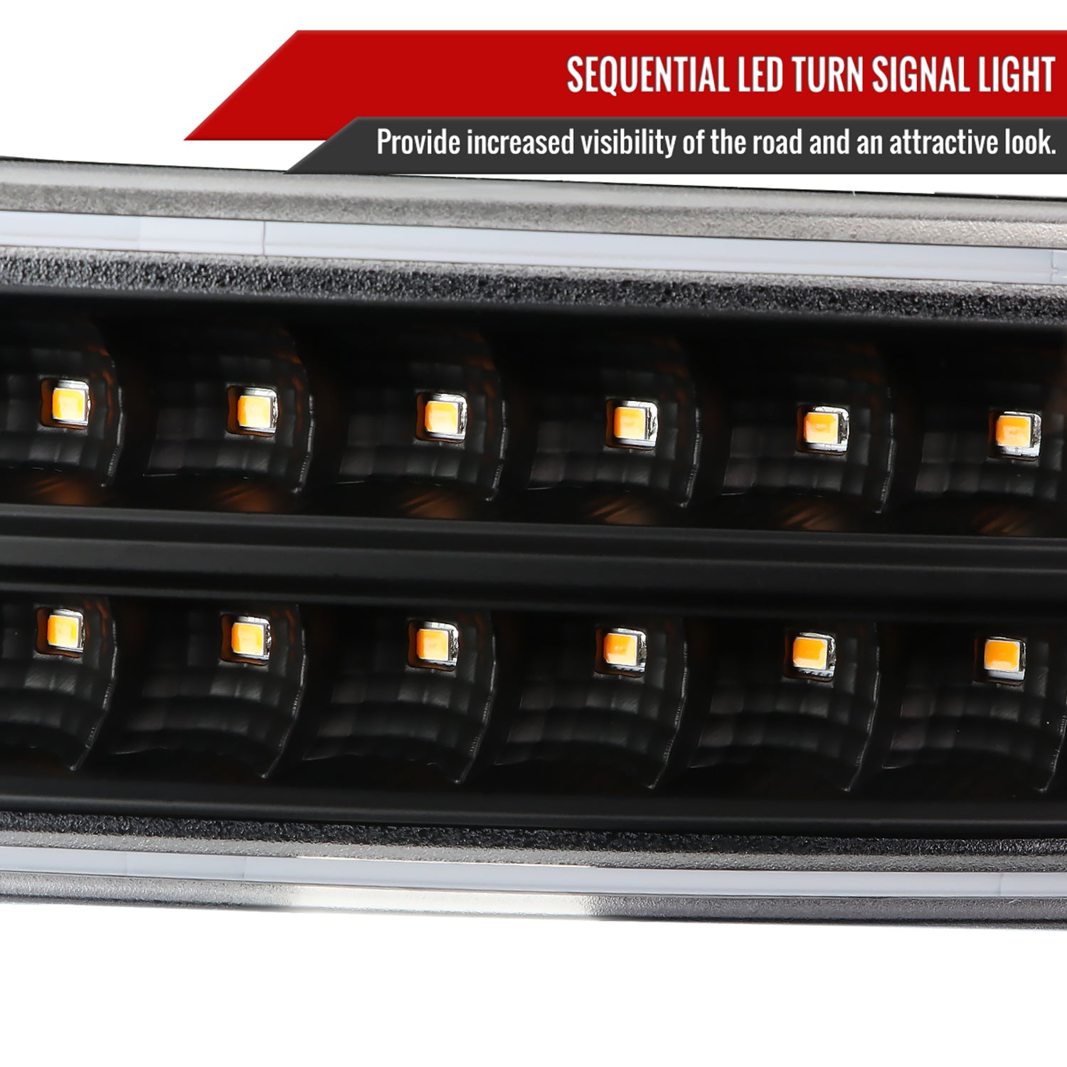 1999-2006 GMC Sierra/ Yukon/Yukon XL Dual Halo Headlights LED Matte Black