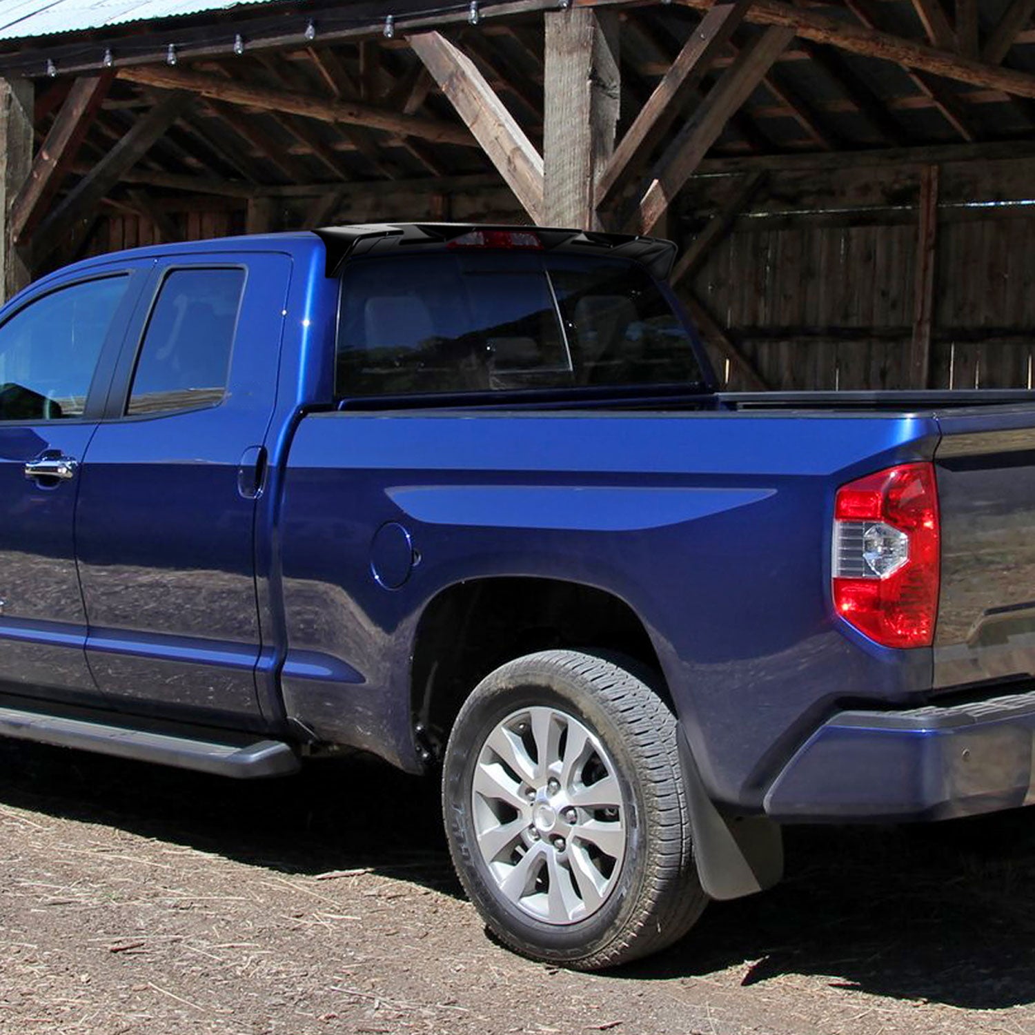 2014-2021 Toyota Tundra Rear Roof Glossy Black Truck Spoiler Wing Kit