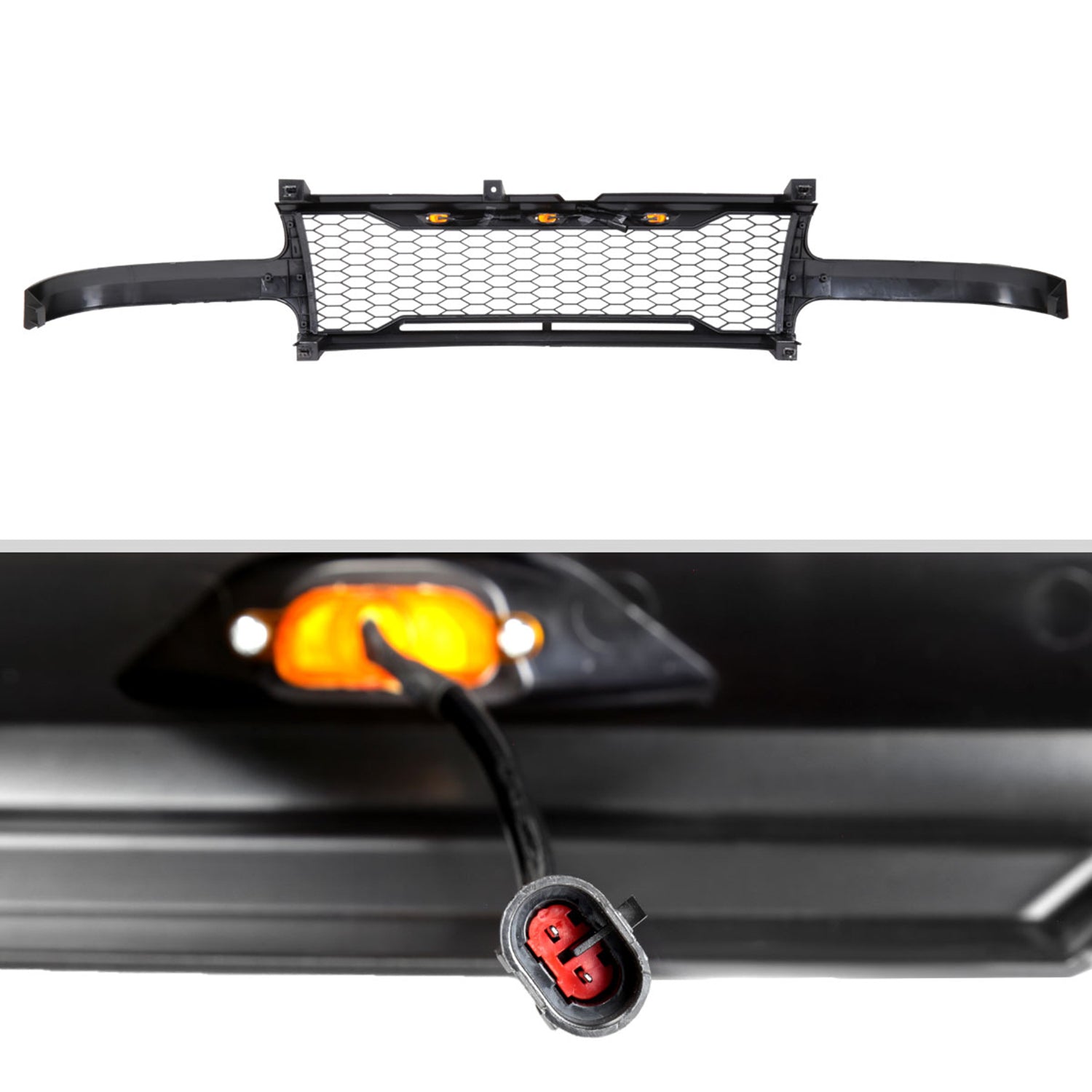 1999-2002 Chevy Silverado 1500 00-2006 Tahoe Suburban Mesh Grille & LED Lamps