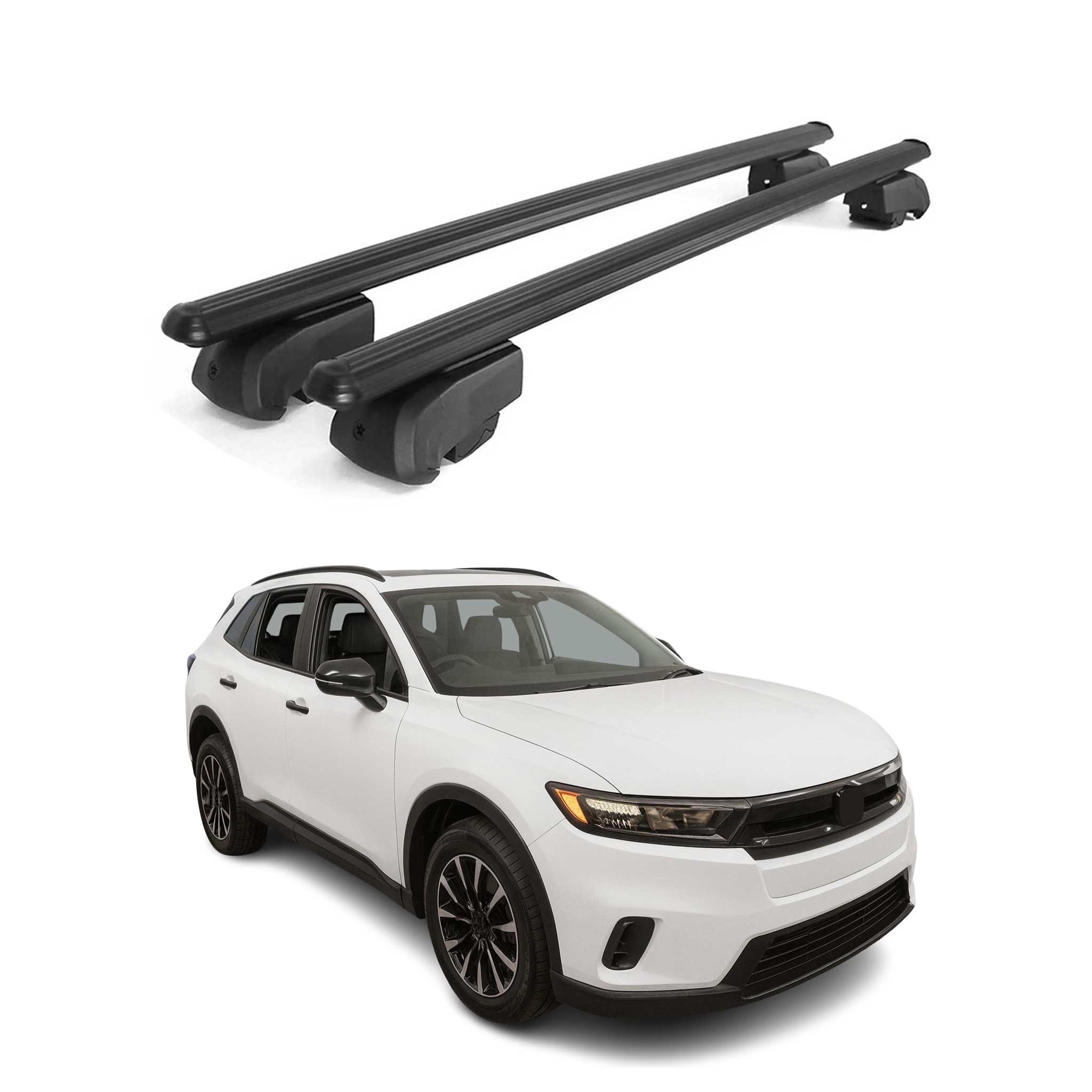 2024-2026 Honda Prologue Roof Rack Cross Bars Luggage Carrier Alu Black 2x