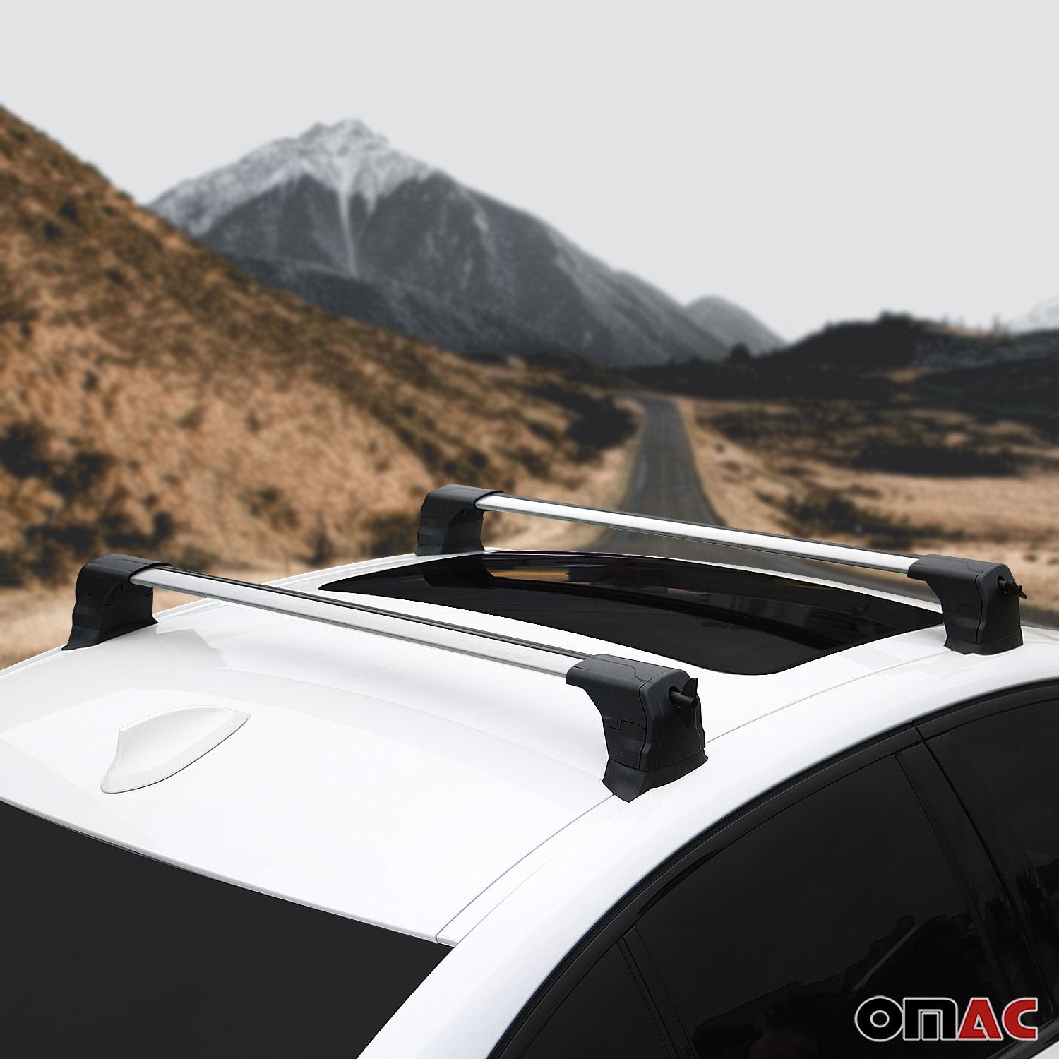 2014-2021 BMW 2 Series F22 Coupe Roof Rack Cross Bars Silver