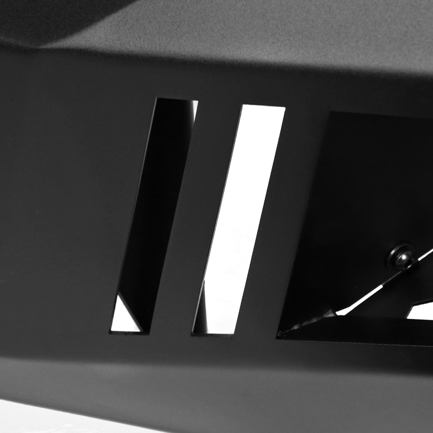 2015-2017 Ford F-150 Black Heavy Duty Steel Front Bumper & LED Light Ports