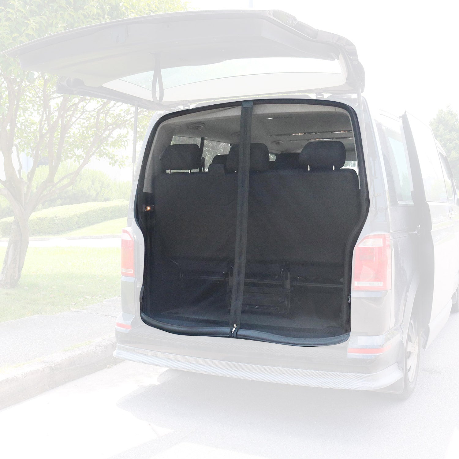 2025-2026 VW ID.Buzz Mosquito Net Bug Magnetic Screen Tailgate Black 1 Pcs