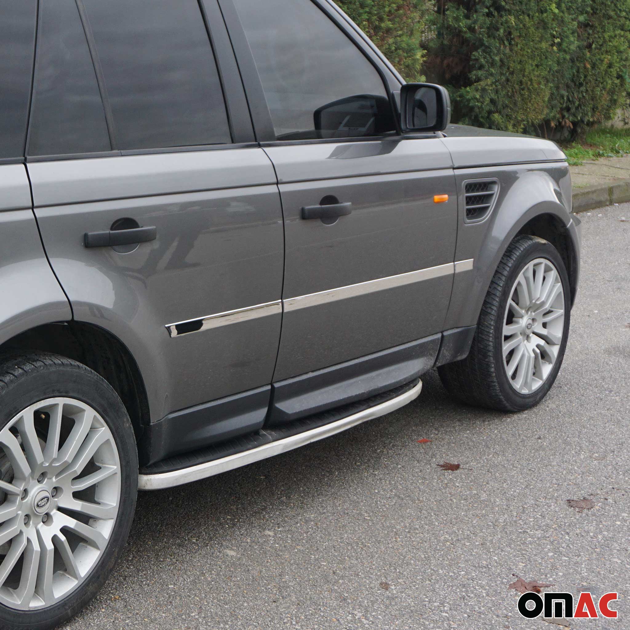 2006-2009 Land Rover Range Rover Sport Side Door Molding Trim Stainless Steel Silver