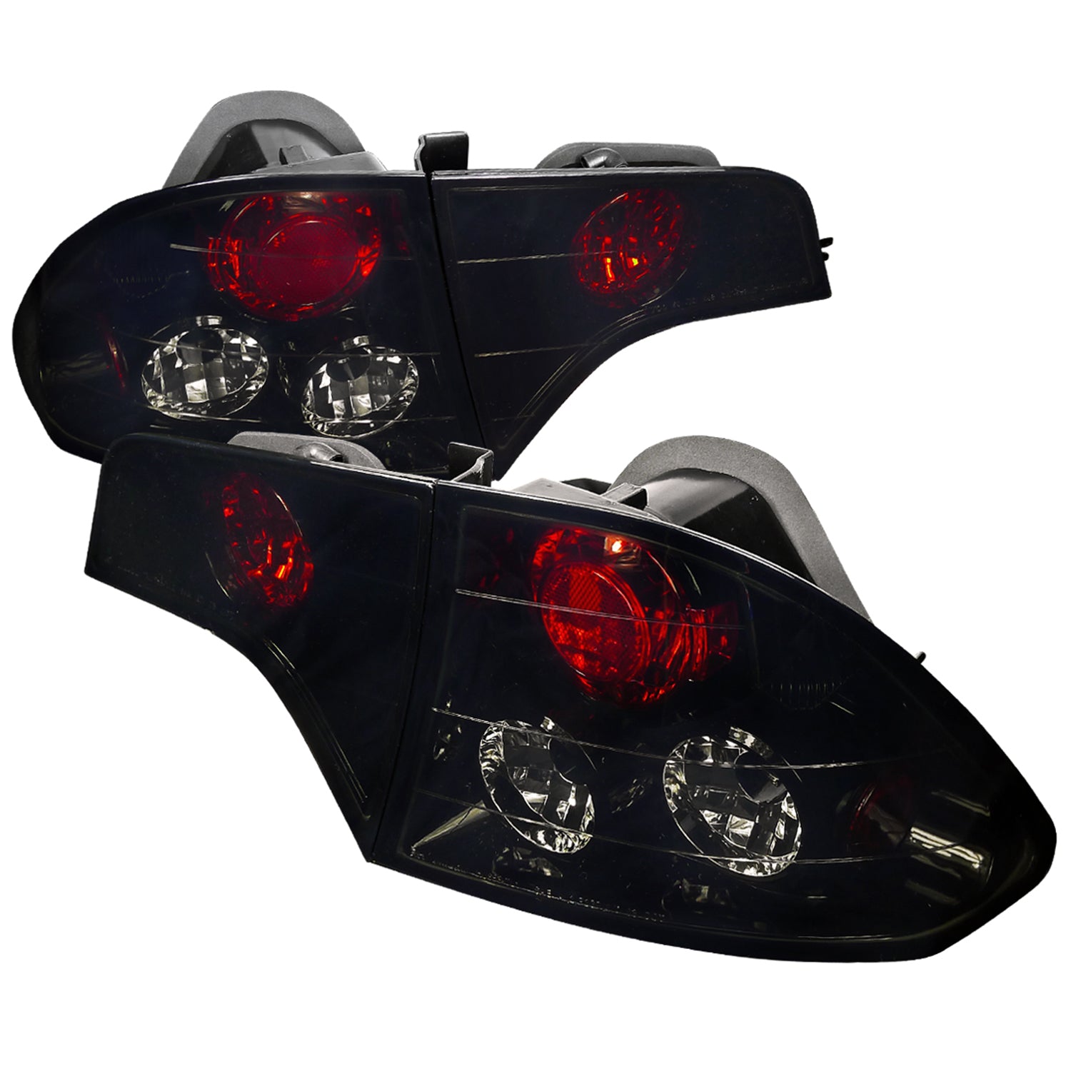 2006-2011 Honda Civic Sedan Tail Lights Glossy Black Housing/Smoke Lens