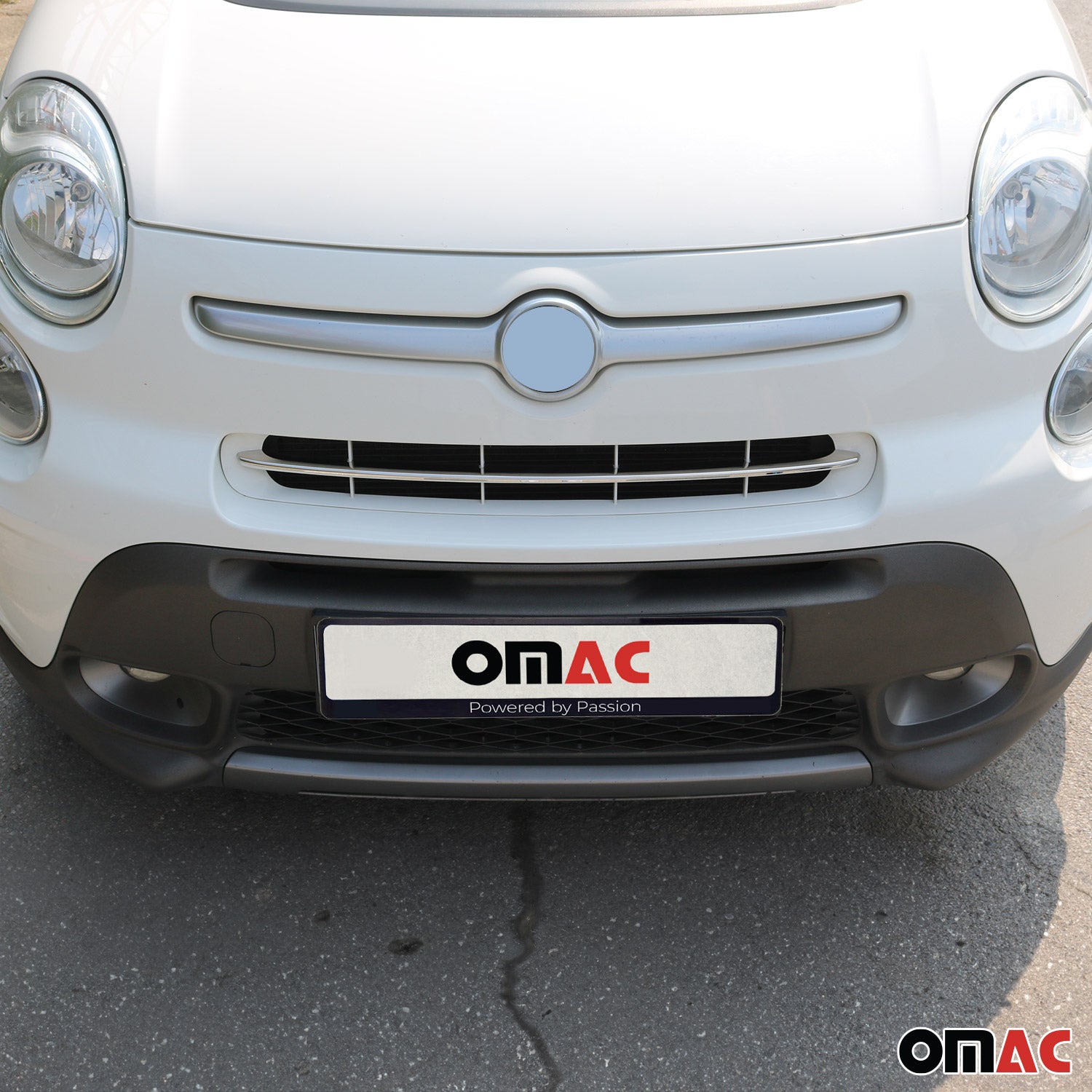 2016-2018 Fiat 500X Front Bumper Trim Molding Stainless Steel Silver 1 Pc