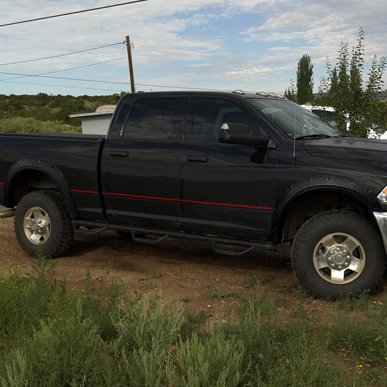 2010-2017 Dodge RAM 2500/3500 Textured Rivet Style Fender Flares