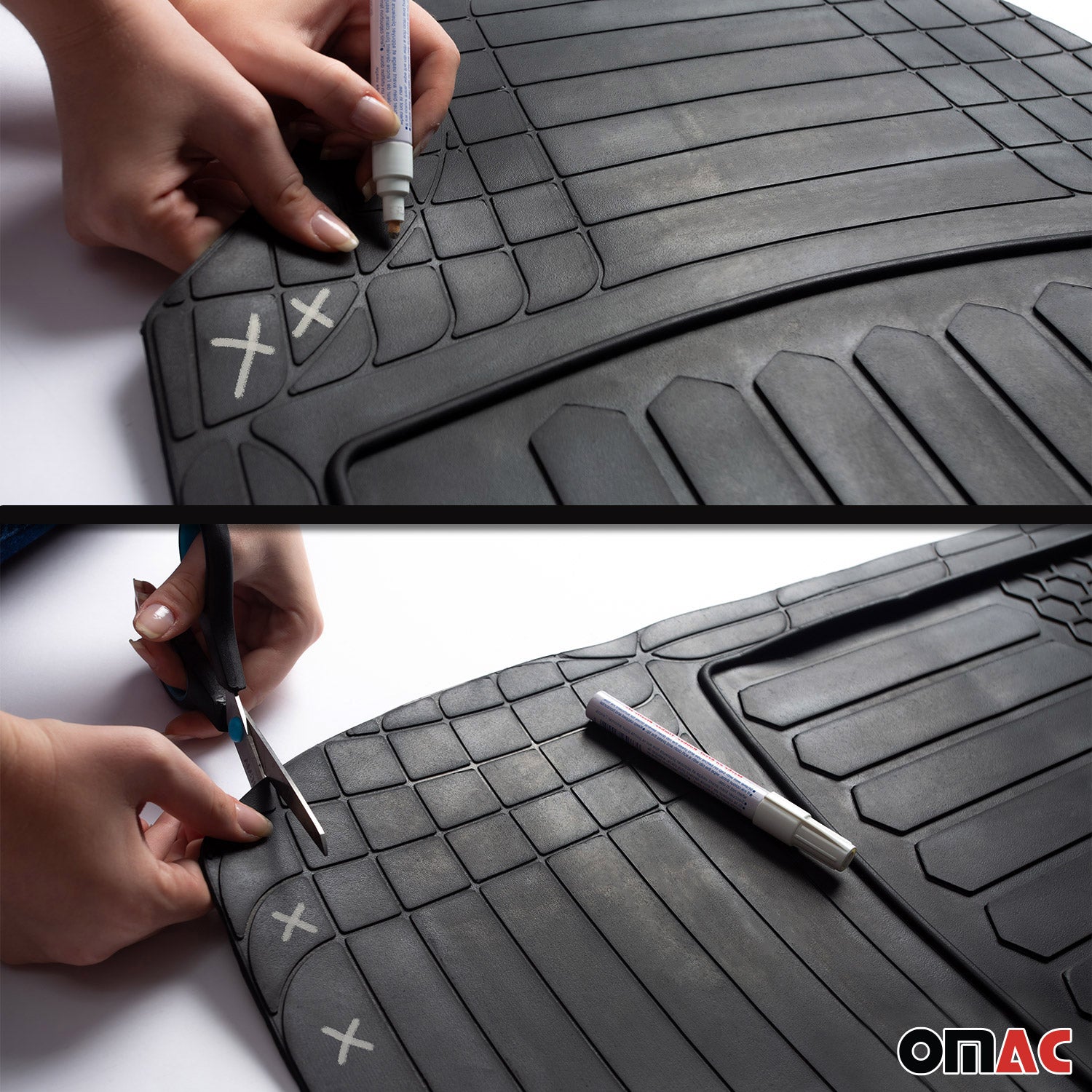 2005-2026 Chevrolet Equinox Semi-Custom fit Floor Mats & Cargo Liner Black 6 Pcs
