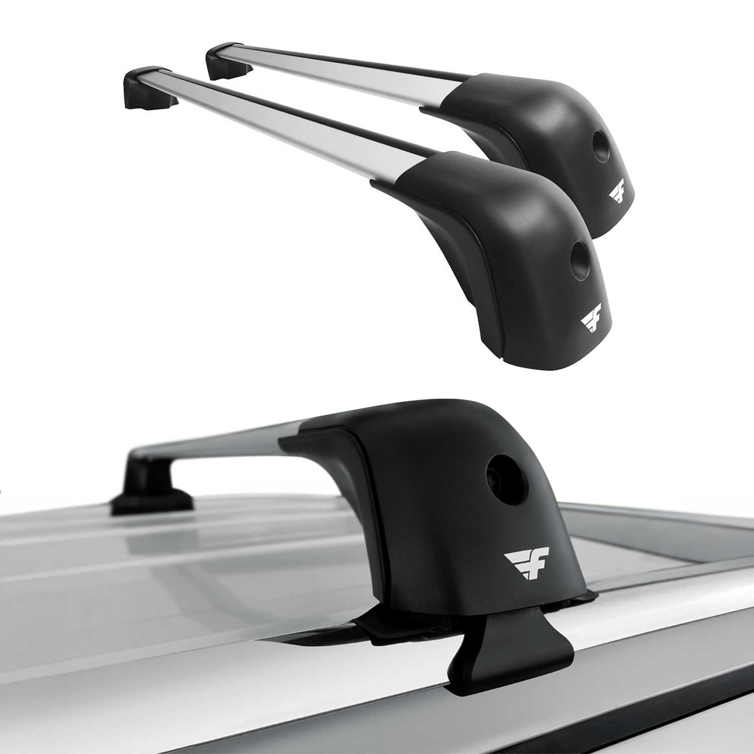 2016-2019 Mercedes GLE Class W166 Roof Racks Cross Bars Silver