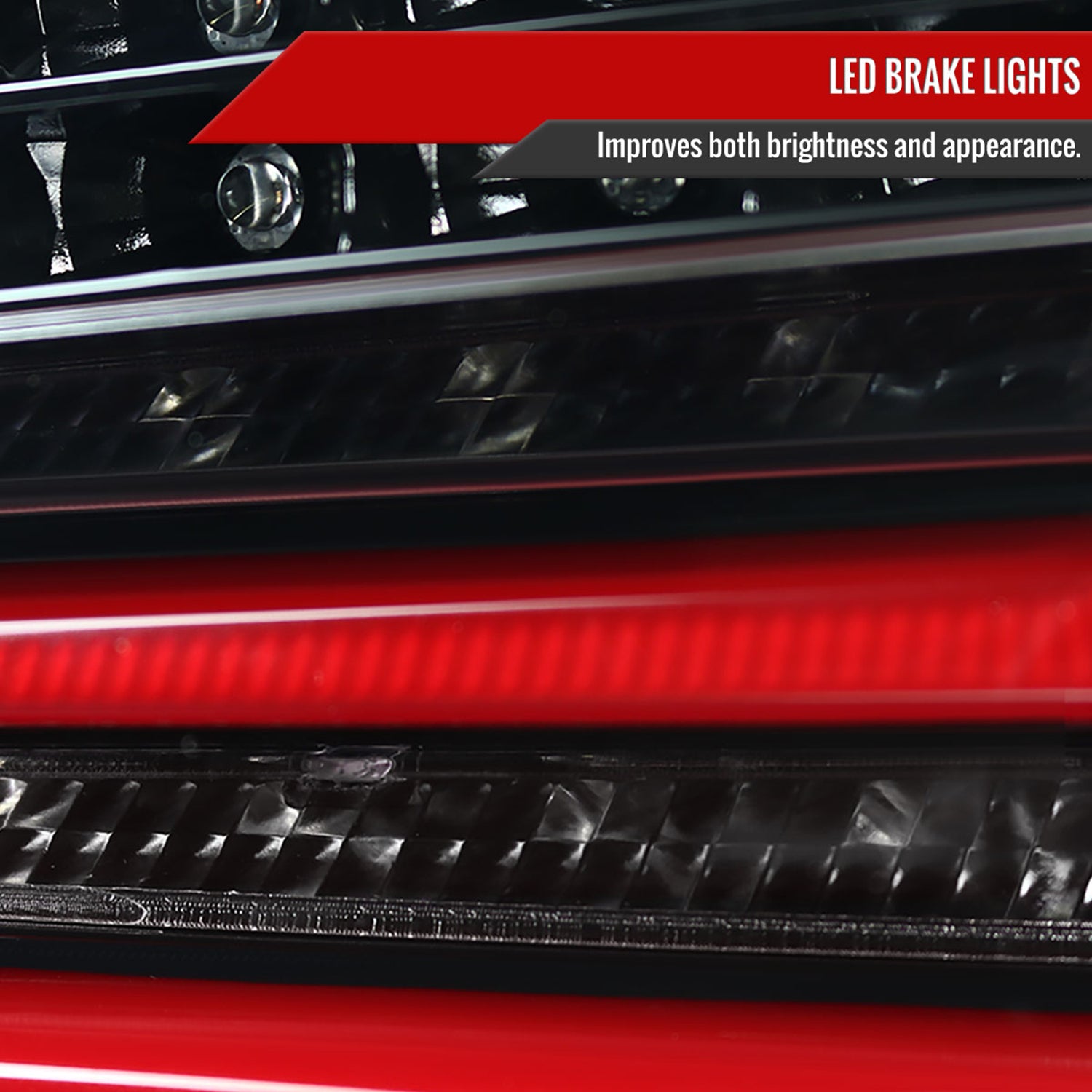 2008-2010 BMW E60 5 Series Sedan LED Tail Lights Jet Black/Clear Lens