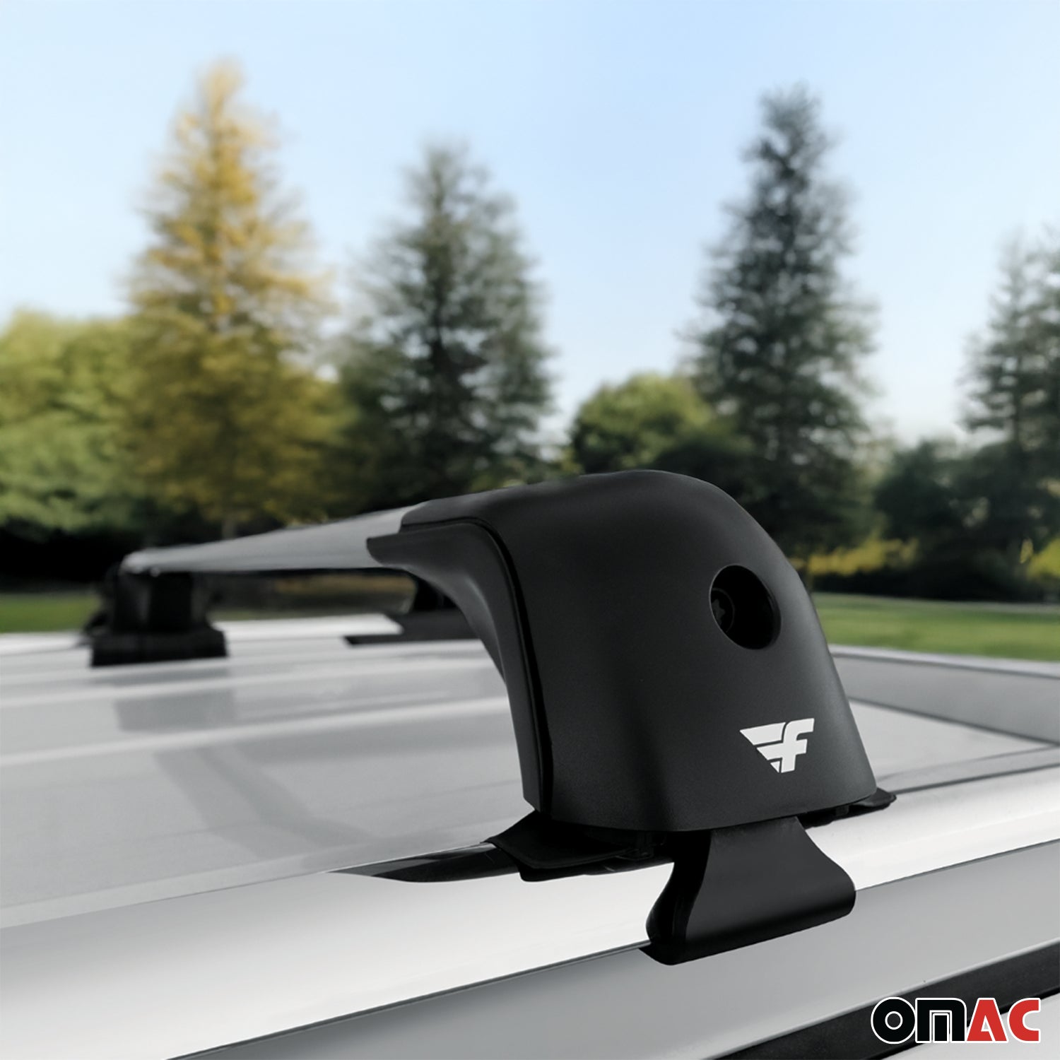 Roof Racks Cross Bars for Land Rover Freelander 1999-2006 Aluminium 220lb Black
