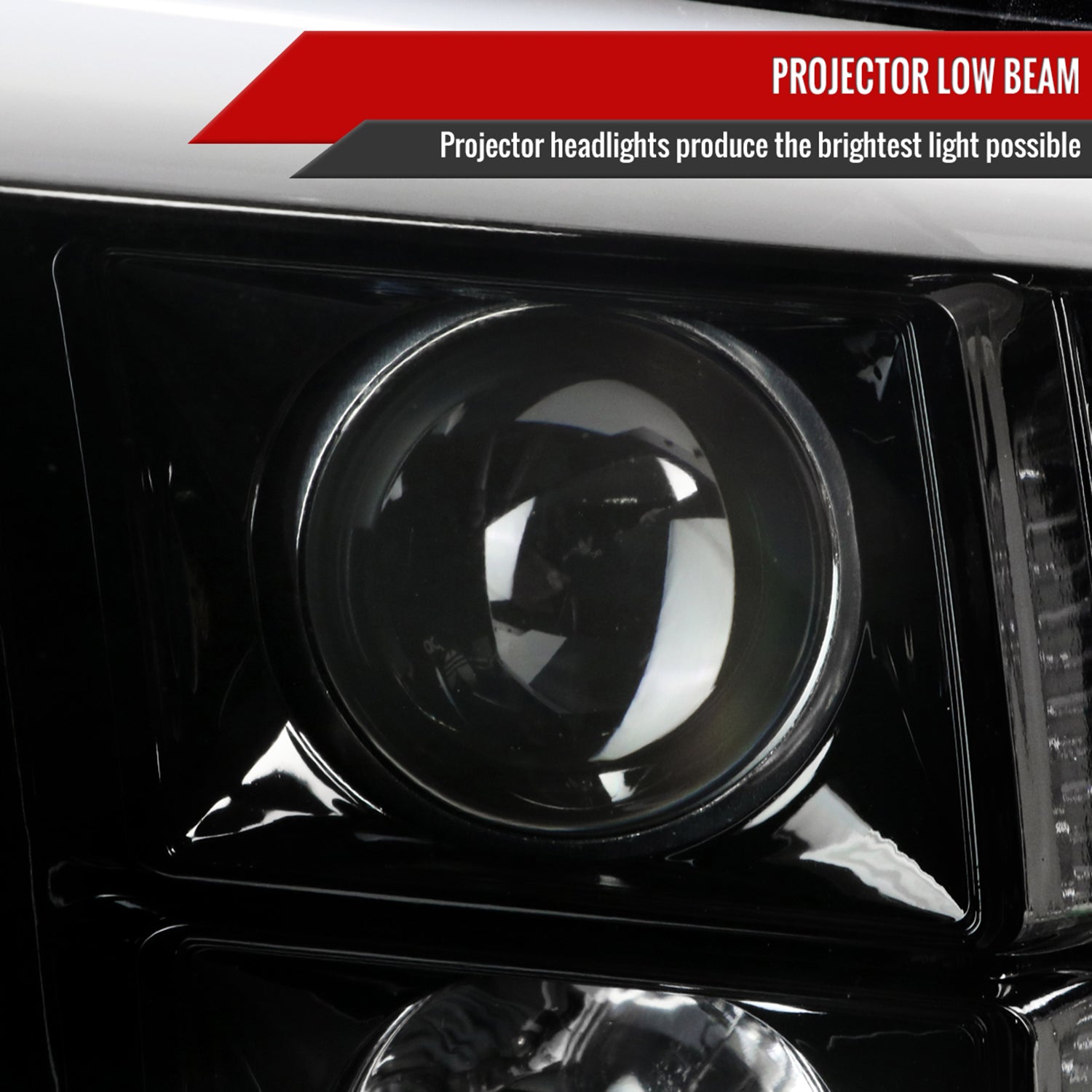 2009-2018 Dodge RAM 1500 / RAM 2500 3500 LED C-Bar Headlights Jet Black