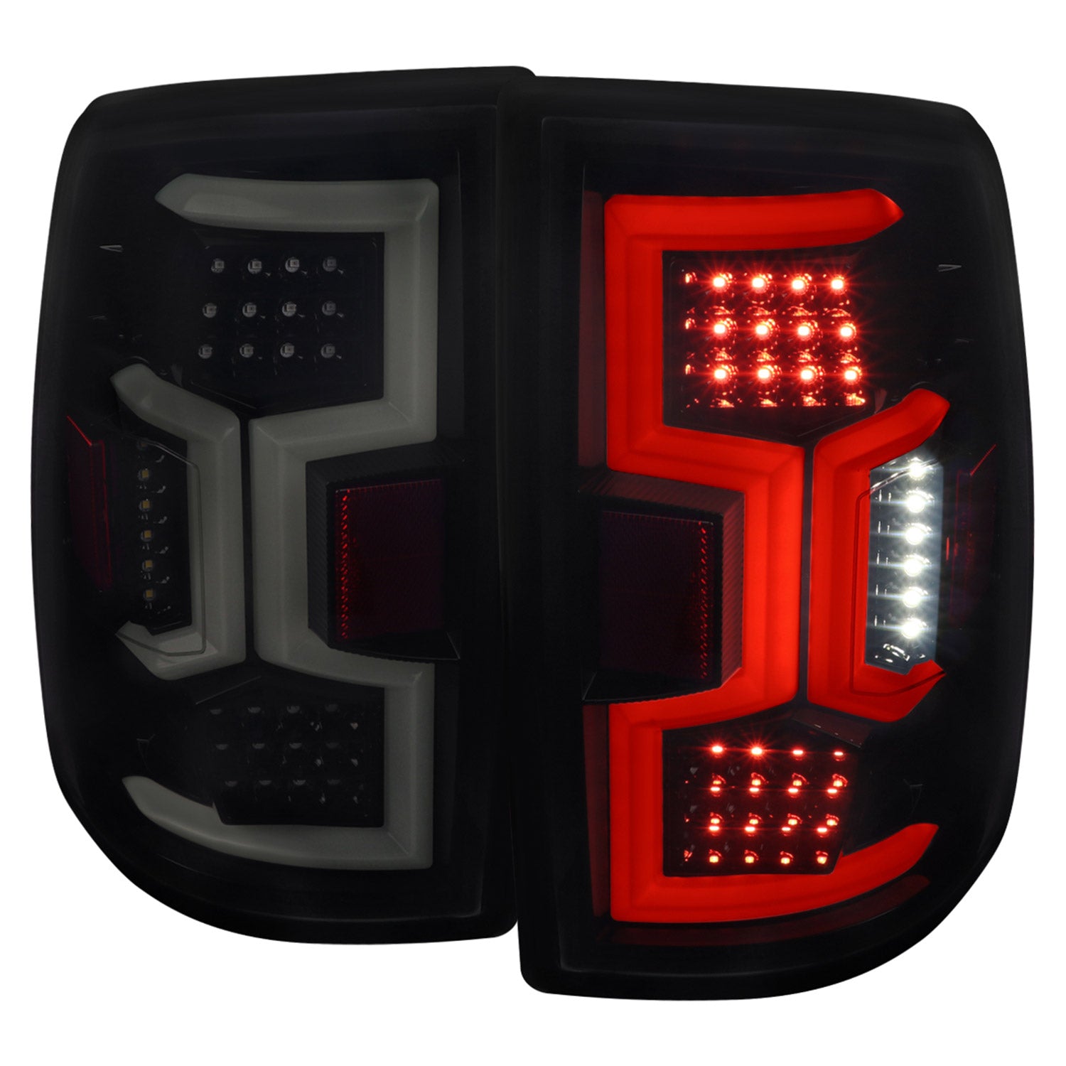 2019-2024 Dodge RAM 2500/3500 LED Signal Tail Lights Glossy Black/Dark Smoke
