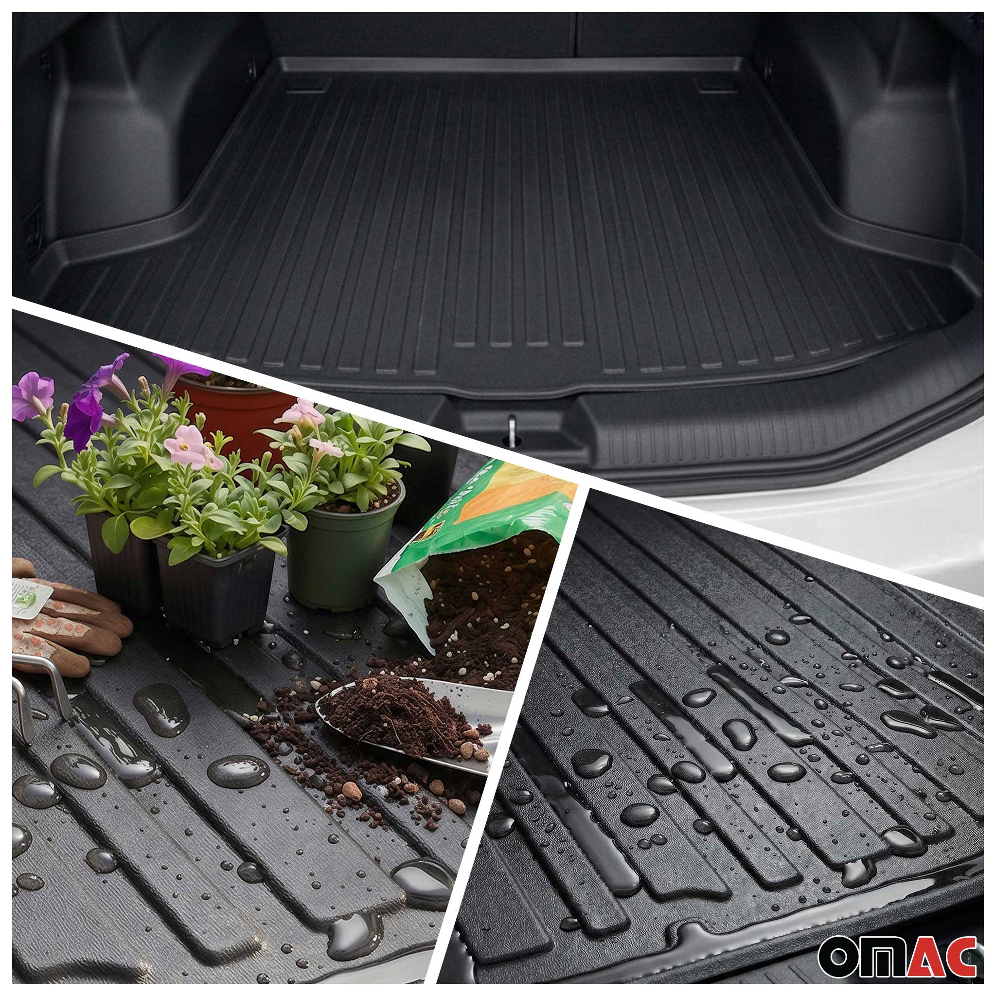 2020-2026 Ford Escape 4.gen Hybrid PHEV Floor Mats & Cargo Liner Full Set All Weather Black