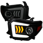 2014-2021 Toyota Tundra LED CBar Projector Headlights Arrow Turn Signals Smoke