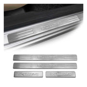 2001-2007 Ford Escape Door Sill Scuff Plate Scratch Protector Exclusive Stainless Steel Silver 4Pcs