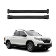 2017-2026 Honda Ridgeline Roof Rack Cross Bars Luggage Carrier Alu Black 2Pcs