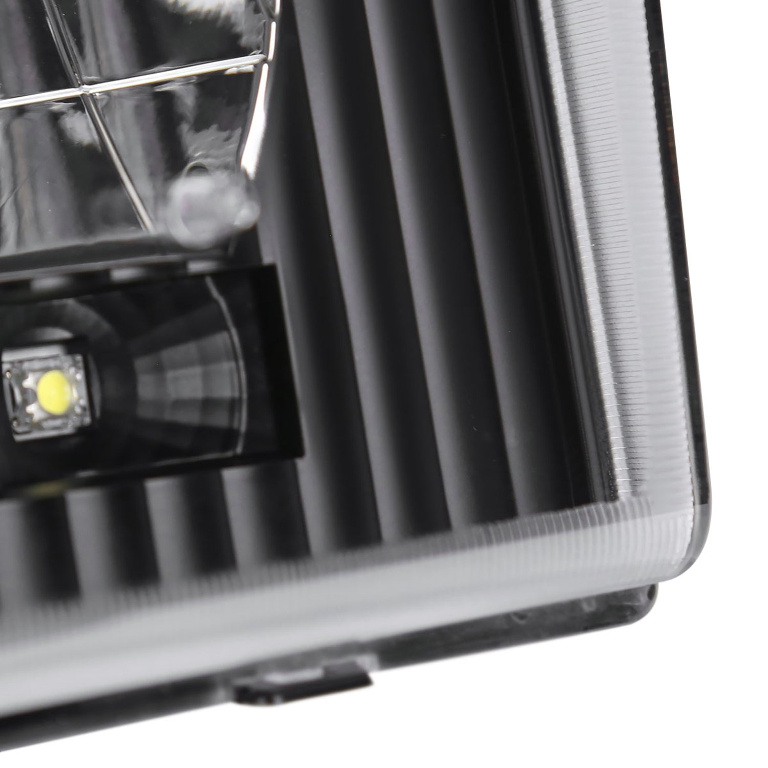 1992-2006 Ford Econoline Factory Headlights SMD LED Light Strip Matt Black