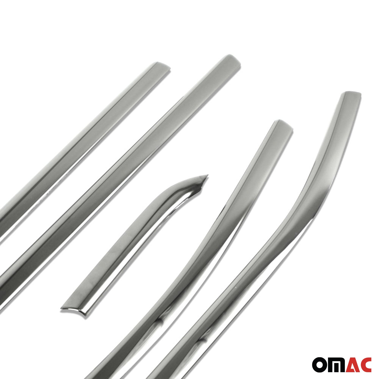 2015-2024 Jeep Renegade Window Molding Trim Streamer Steel Dark 6 Pcs