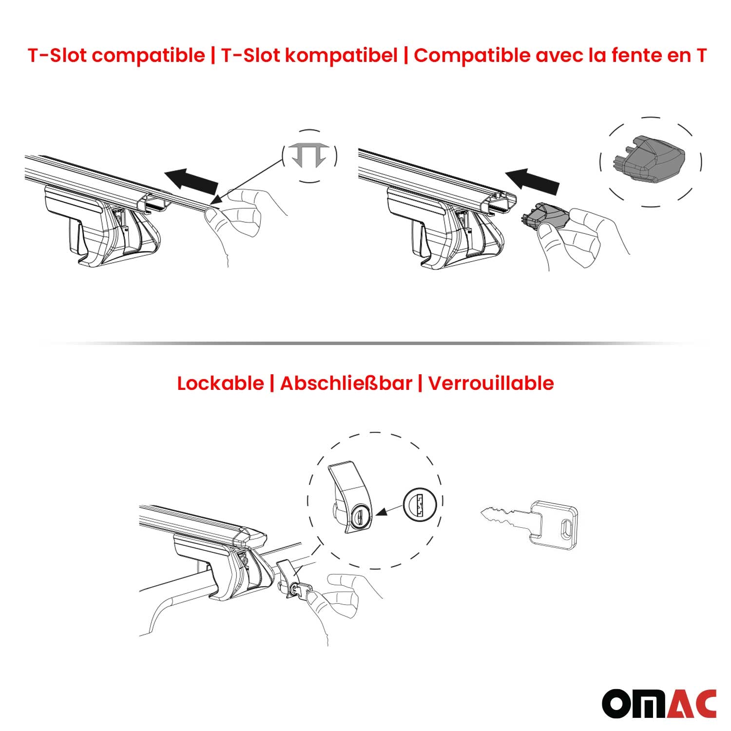 2019-2026 Subaru Ascent Roof Rack Cross Bars Luggage Carrier 2 Pcs