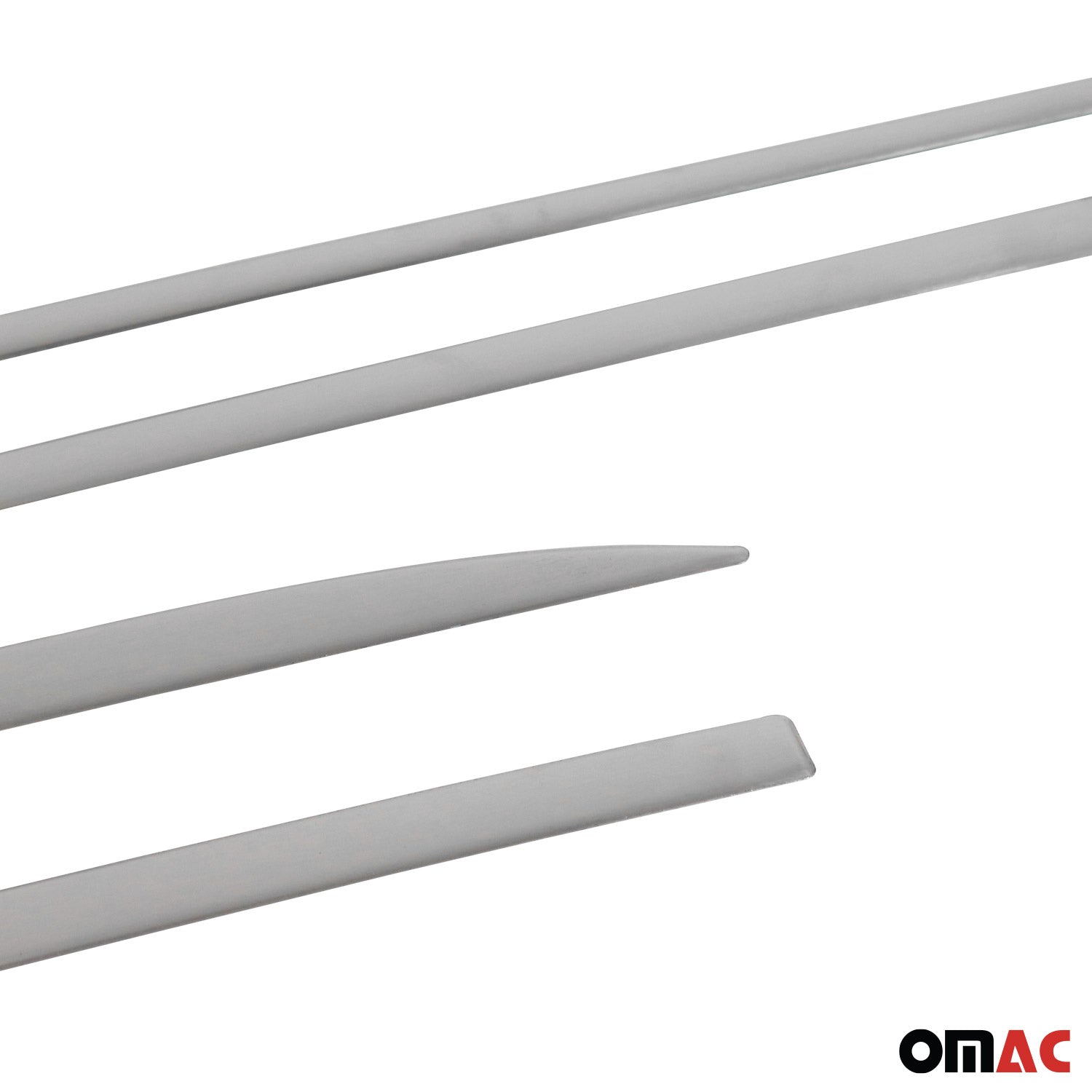2016-2020 Dodge Neon Side Door Molding Trim Skirt Garnish Stainless Steel Silver 4 Pcs