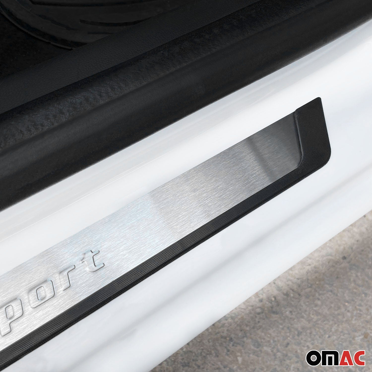 VW T-Cross Door Sill Scuff Plate Scratch Protector Sport Brushed Stainless Steel 4Pcs