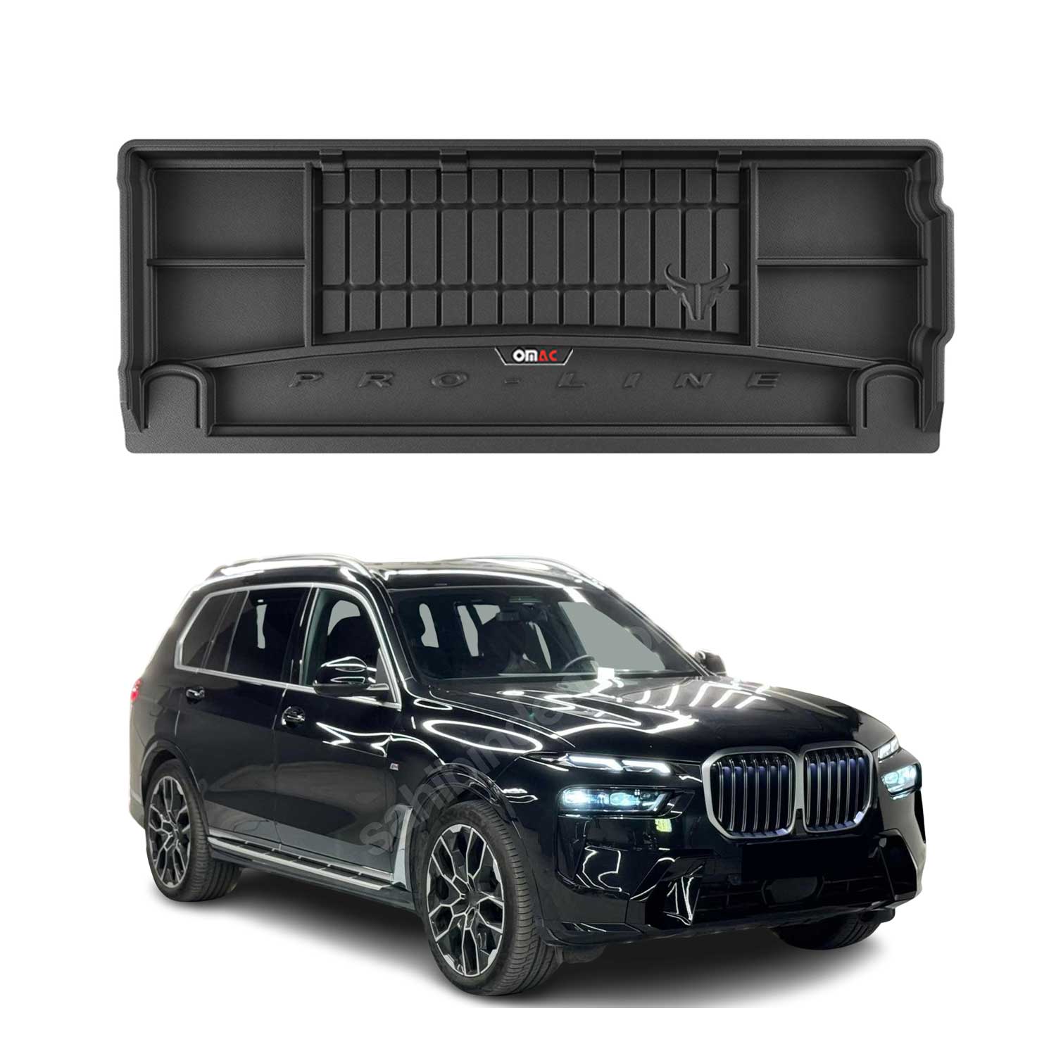 2019-2026 BMW X7 G07 Premium Cargo Liner Trunk Mat All Weather Heavy Duty Black