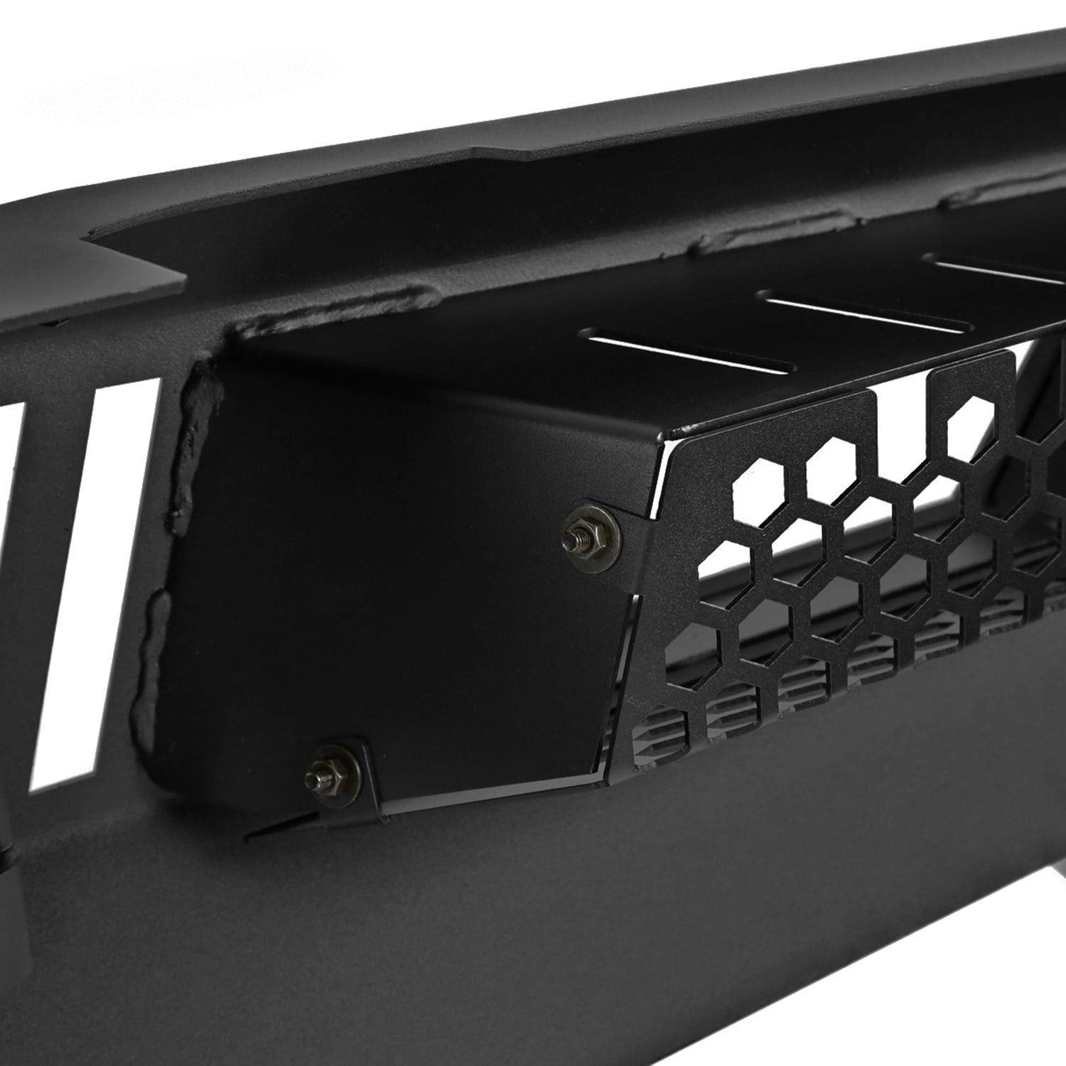 2015-2017 Ford F-150 Black Heavy Duty Steel Front Bumper & LED Light Ports