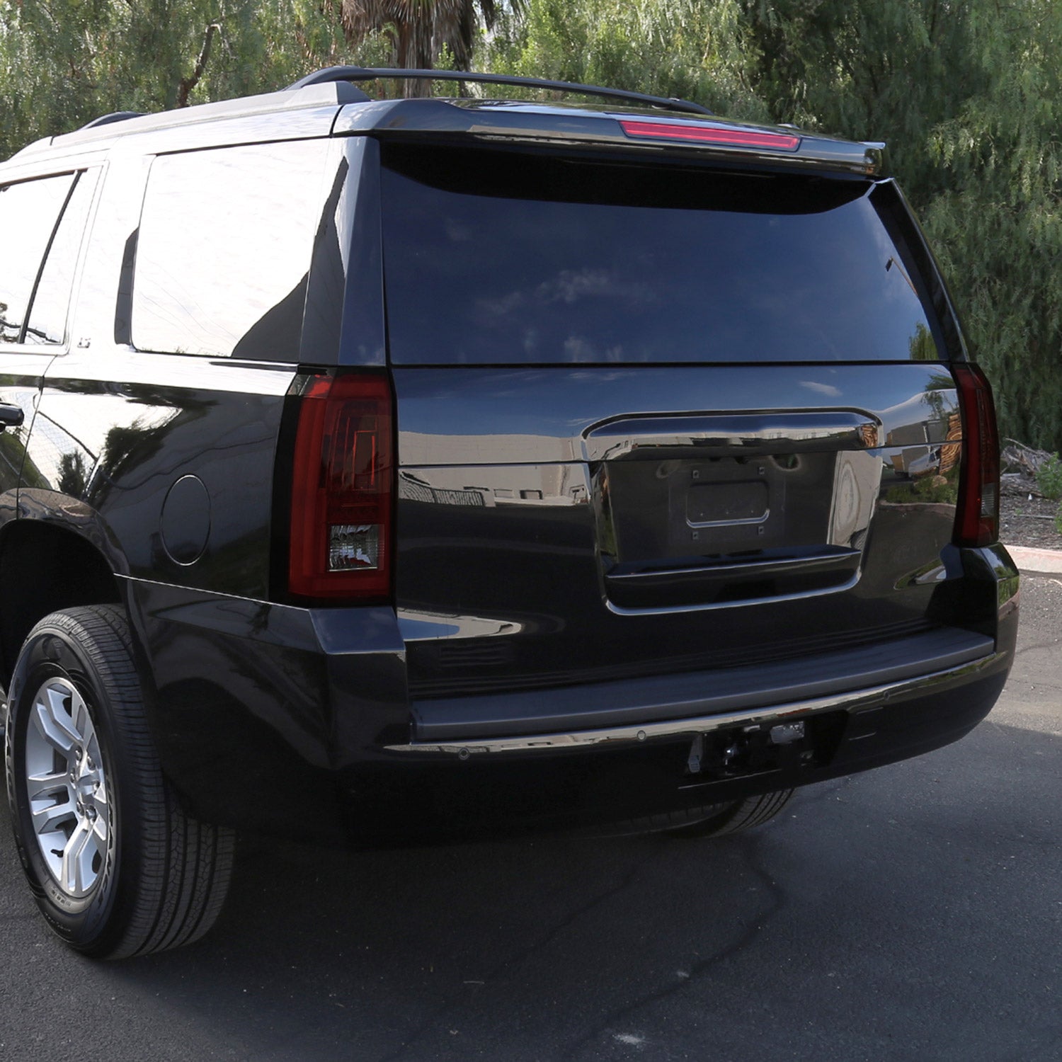 2015-2020 Chevy Tahoe/Suburban LS LT LTZ LED Tail Lights Chrome/Red Smoke