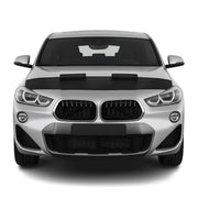 2018-2023 BMW X2 F39 Car Bonnet Mask Hood Bra Half Black