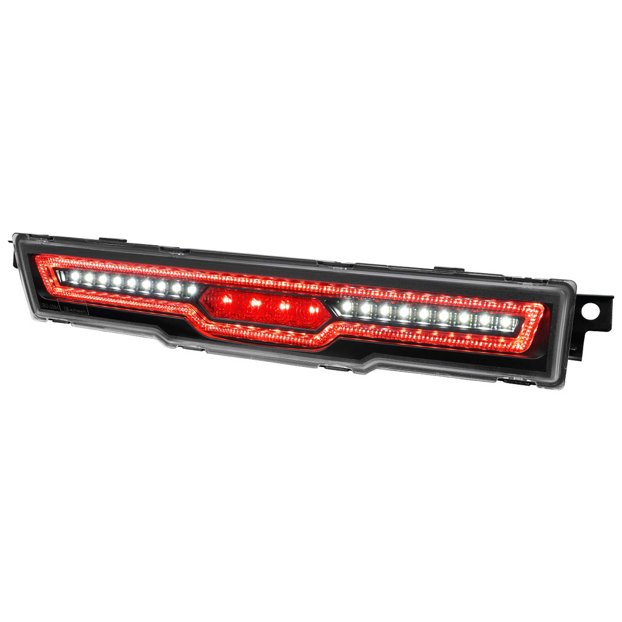 For Toyota GR86 / Subaru BRZ 2022-2024 Rear Bumper Full LED 4th Reverse Tail Brake Light Matte Black Housing Clear Lens
