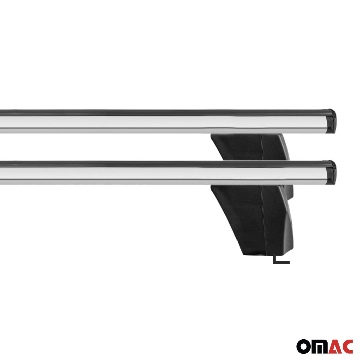 Top Roof Racks Cross Bars fits BMW 4 Series G22 Coupé 2021-26 Gray Aluminium 2x