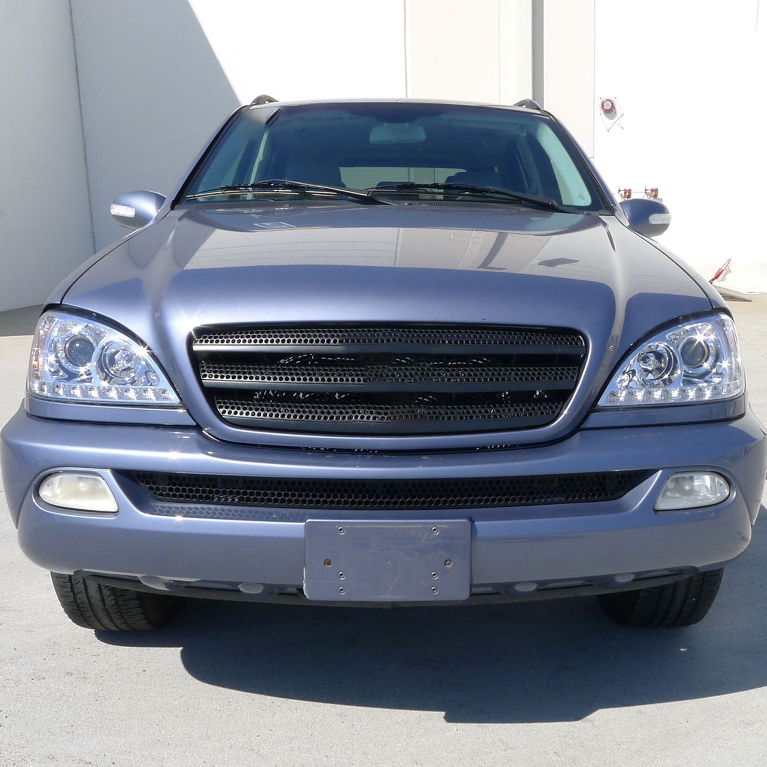 2002-2005 Mercedes Benz W163 ML Class Projector Headlights LED Light Chrome