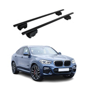 Top Roof Racks Cross Bars Luggage Carrier for BMW X4 2019-2025 2Pcs Black