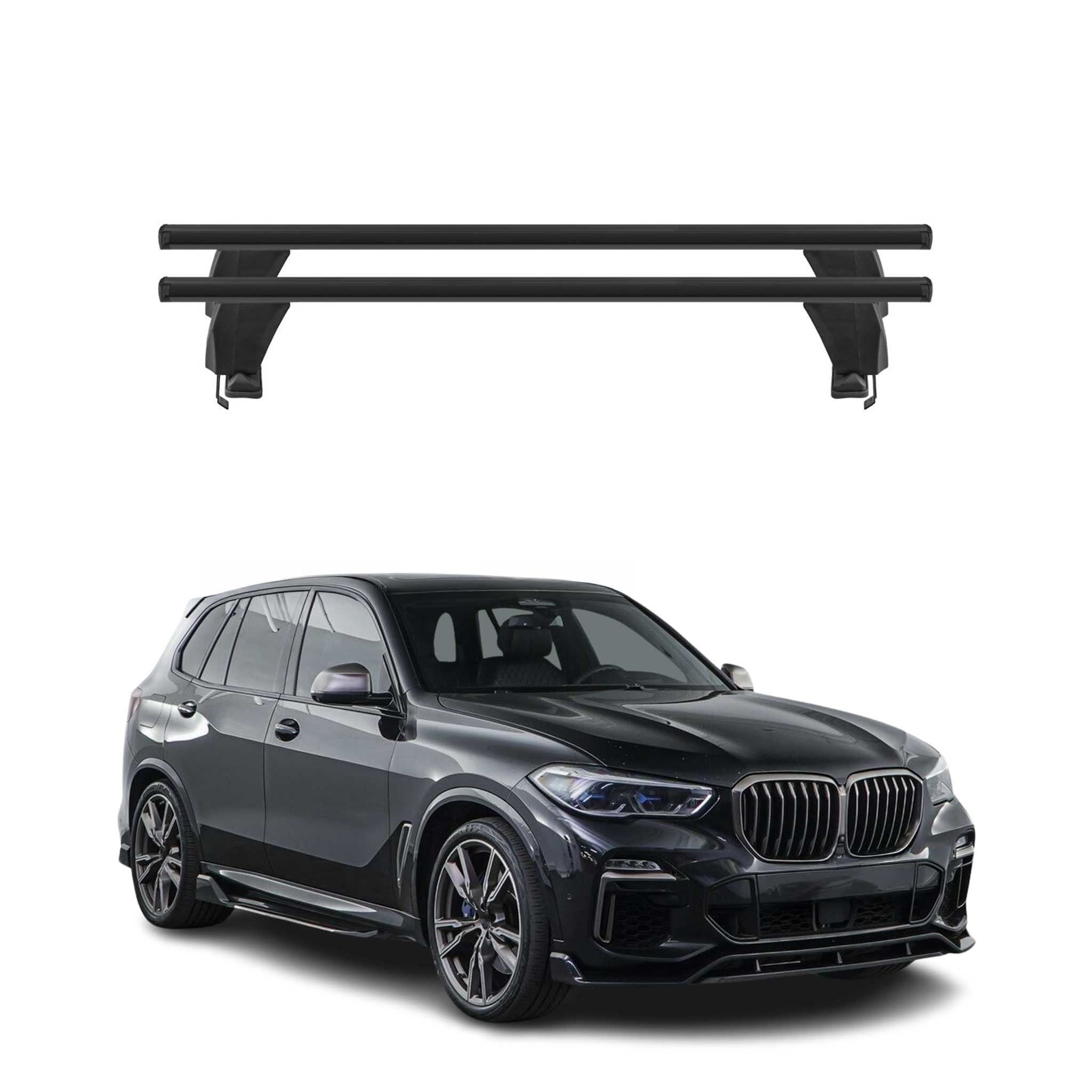 2019-2026 BMW X5 G05 Roof Rack Cross Bars Black