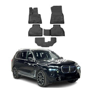 2019-2026 BMW X7 G07 7-Seater Floor Mats Liners Full Set All Weather Black