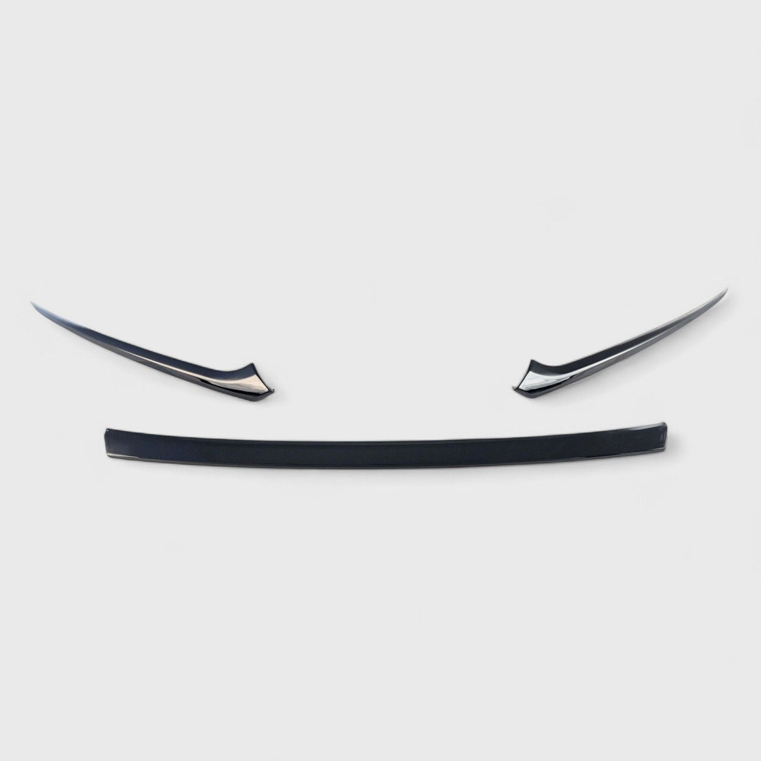 2023-2025 Honda CR-V Grille Overlay Gloss Black 3Pcs ABS Plastic
