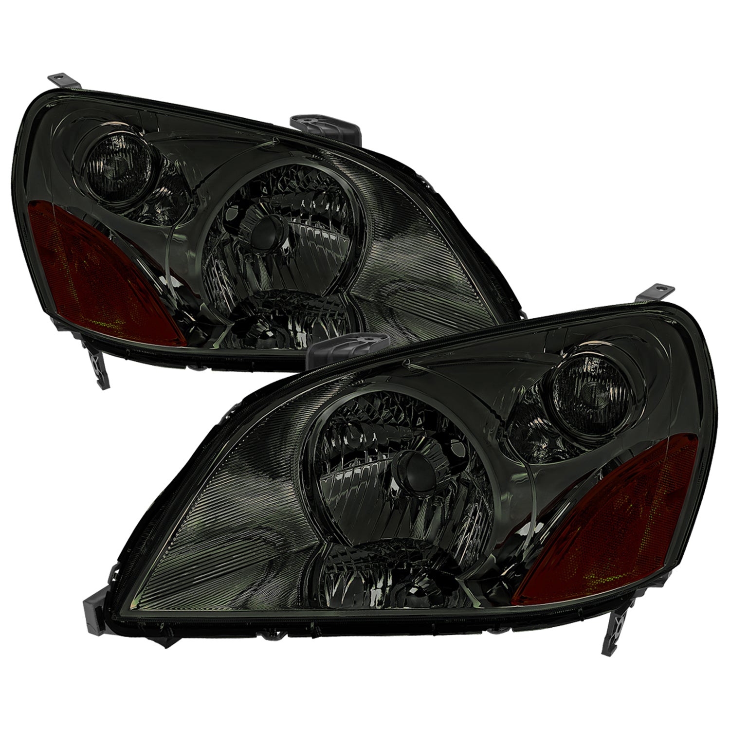 2003-2005 Honda Pilot Factory Style Headlight Chrome Housing/Smoke Lens