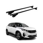 2016-2020 Peugeot 3008 Roof Rack Cross Bars Black