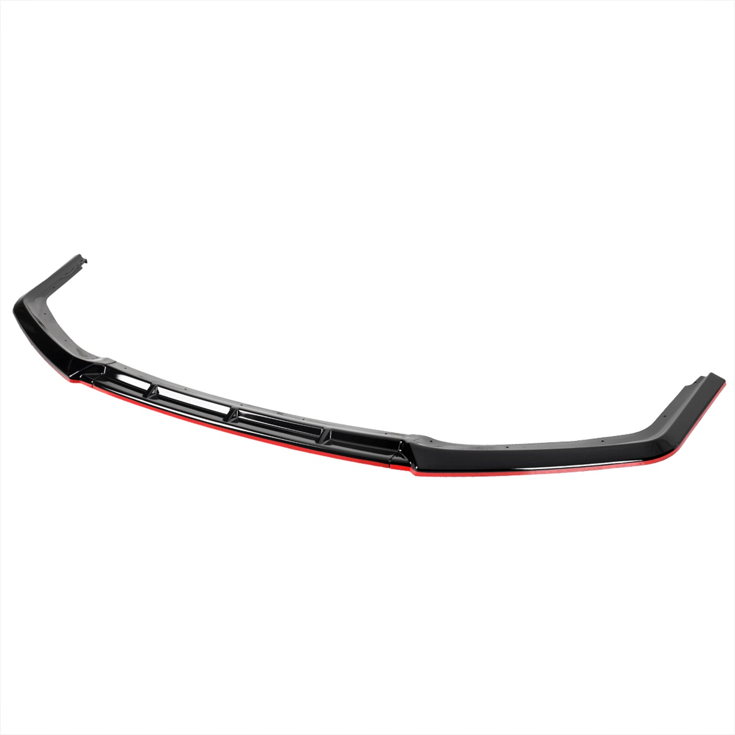 2017-2021 Honda Civic Si Glossy Black/Red Trim 3Pcs Front Bumper Lip Kit