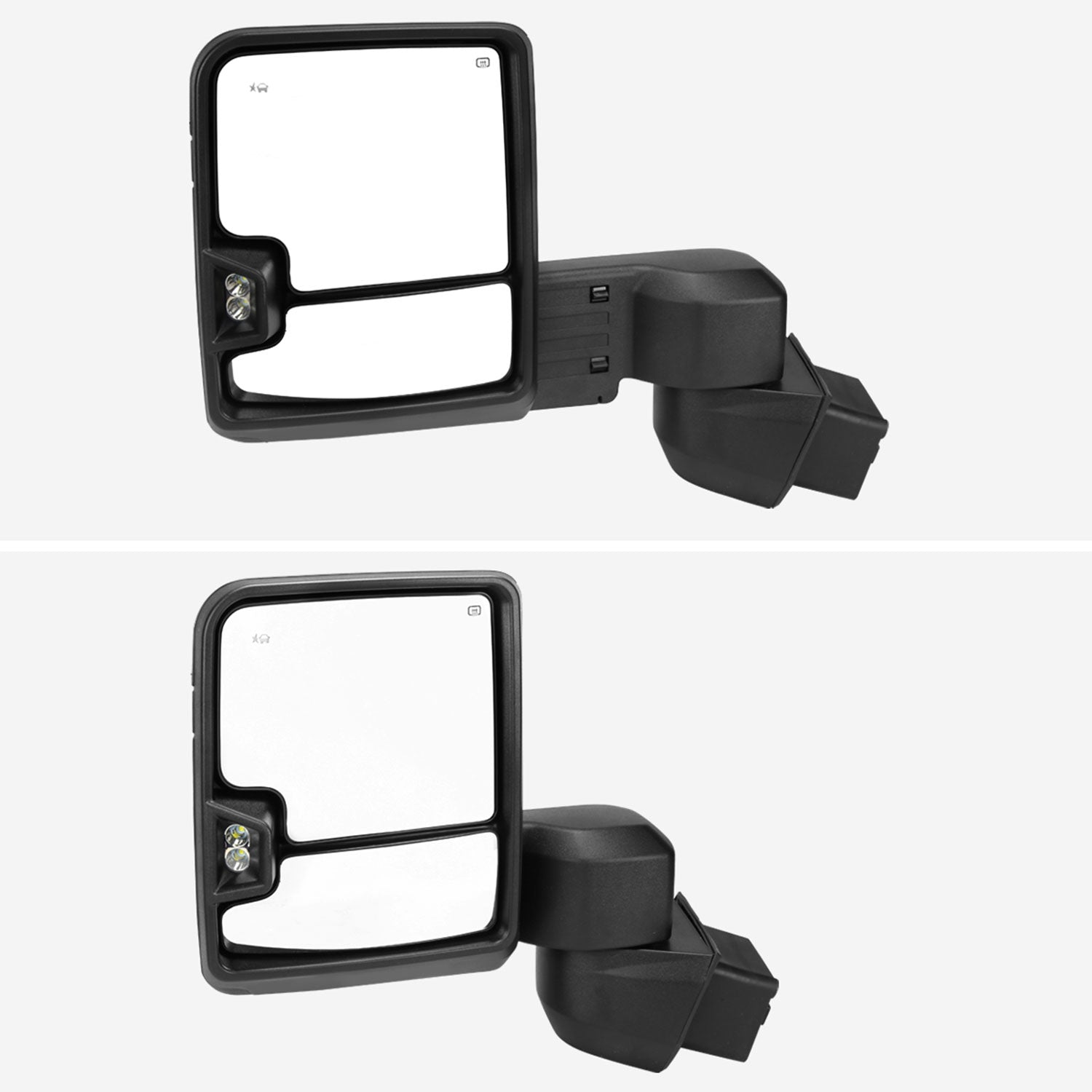 2020-2024 Chevy Silverado /Sierra 2500HD/3500HD Heated Towing Mirrors Smoke