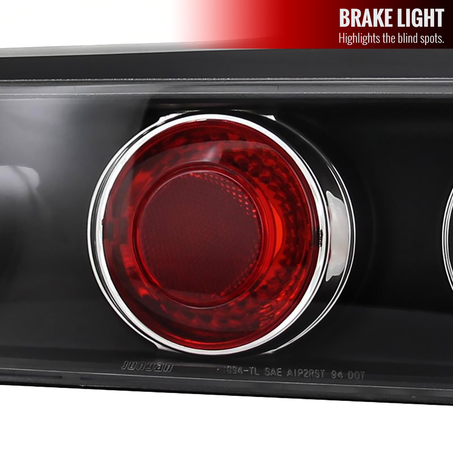 1994-2001 Acura Integra Hatchback Tail Lights Matte Black Housing/Clear Lens