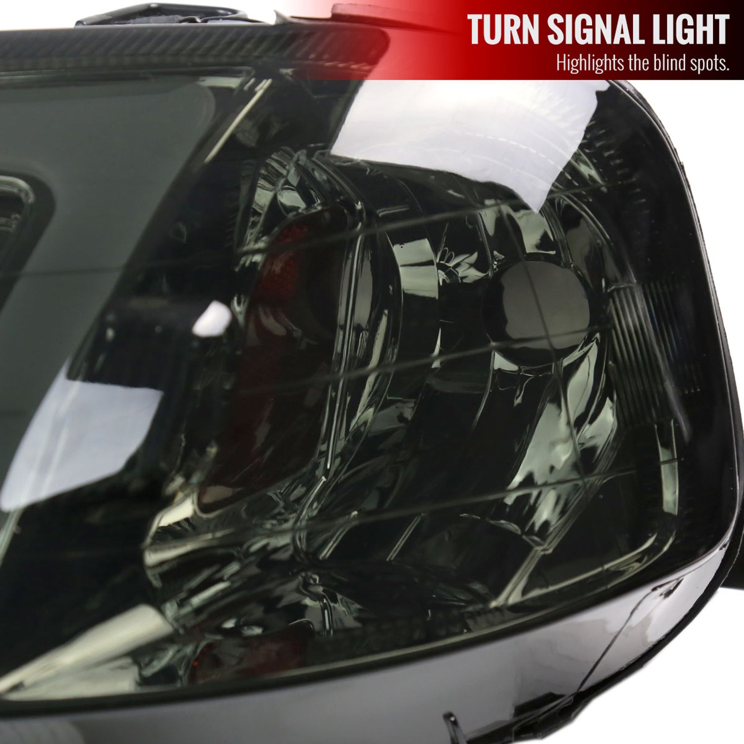 1999-2000 Honda Civic Coupe/SD LED Bar Factory Style Headlights Chrome/Smoke
