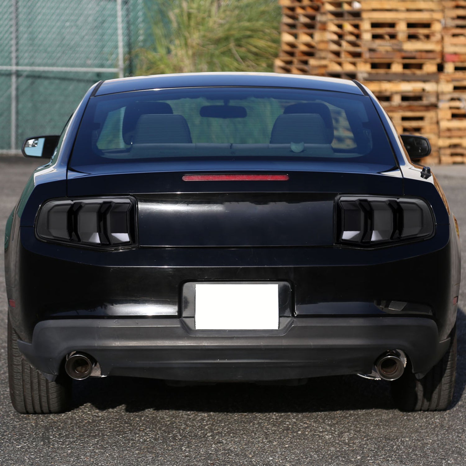 2010-2012 Ford Mustang Sequential LED Tail Lights Glossy Black/Smoke Lens